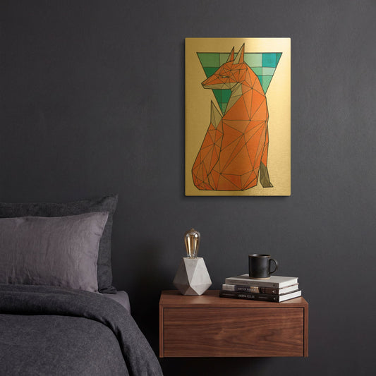 'Red Alert' By Ric Stultz Gold Metal Wall Art