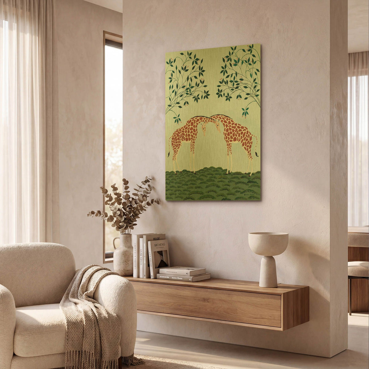 'Friendship' By Susan Henke Fine Art Gold Metal Wall Art