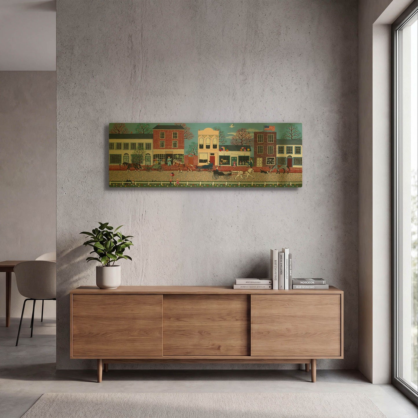 'McGregors On Commerce Street 2' By Susan Henke Fine Art Gold Metal Wall Art