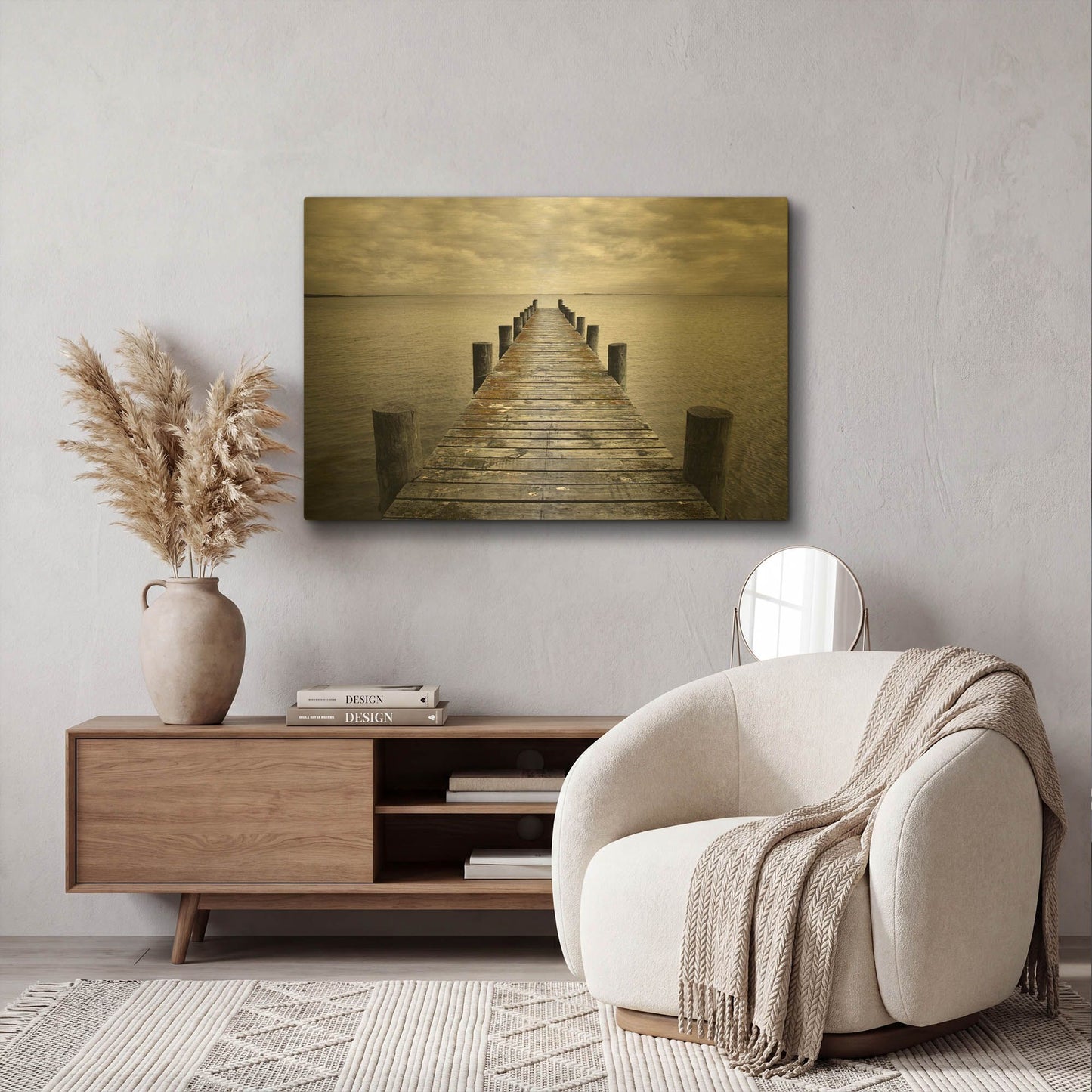 'Destination' By SD Smart Gold Metal Wall Art