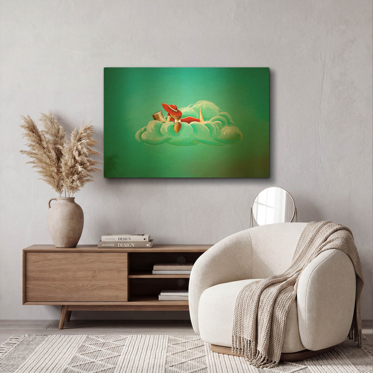 'Cloud 9' By Cindy Thornton Gold Metal Wall Art