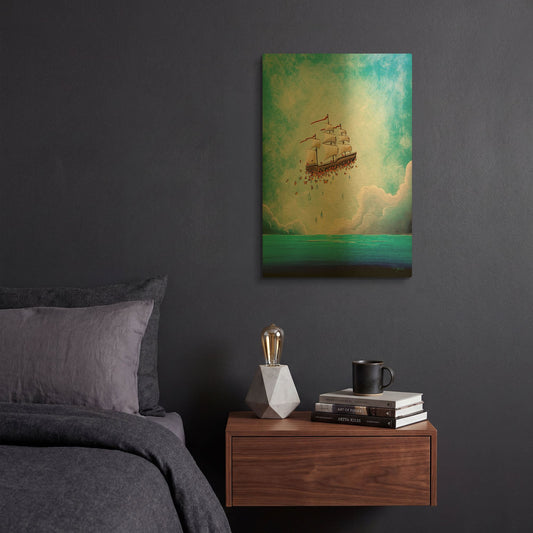 'Fantastic Voyage' By Cindy Thornton Gold Metal Wall Art