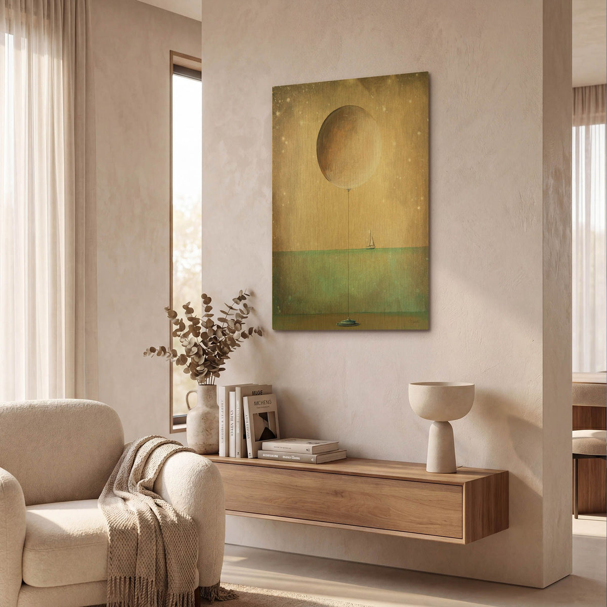 'High Tide' By Cindy Thornton Gold Metal Wall Art