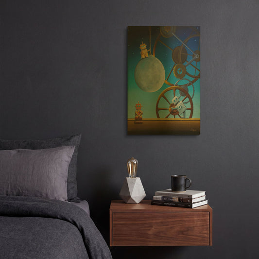 'The Night Shift' By Cindy Thornton Gold Metal Wall Art