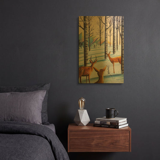 'Bambi 8' By Cindy Thornton Gold Metal Wall Art