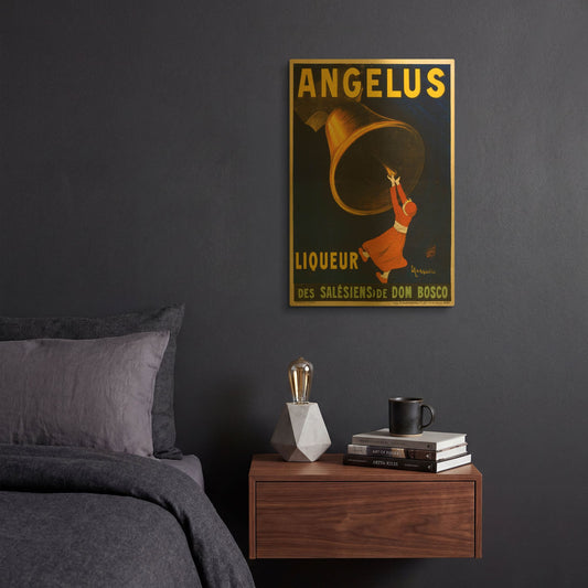'Angelus Liqueur' By Vintage Posters Gold Metal Wall Art