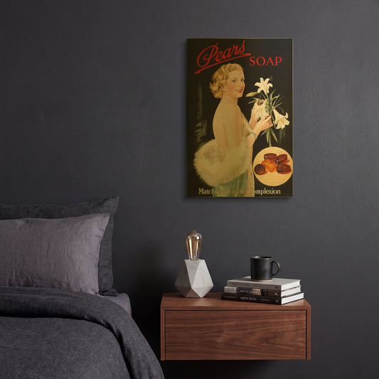 'Pears Soap' By Vintage Posters Gold Metal Wall Art
