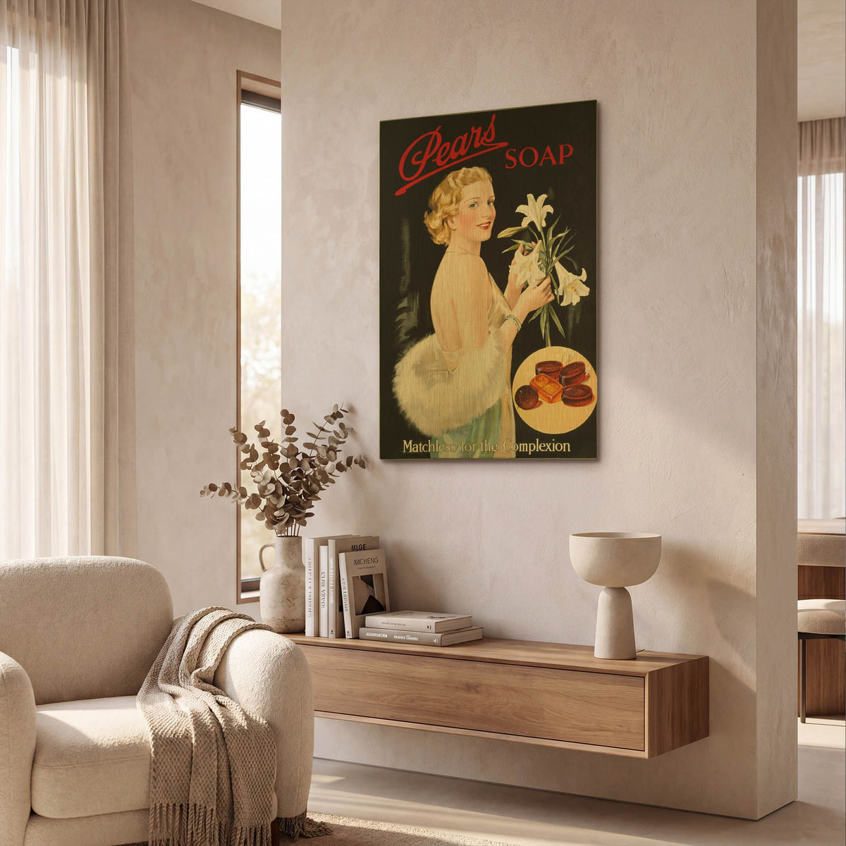 'Pears Soap' By Vintage Posters Gold Metal Wall Art