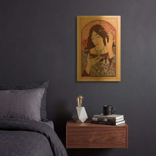 'Lenoir' By Vintage Posters Gold Metal Wall Art