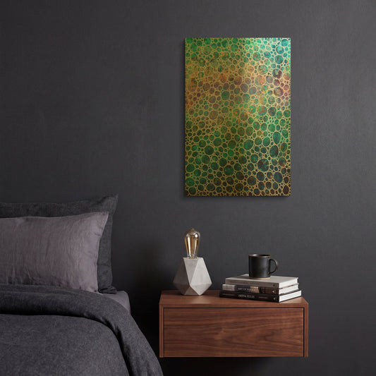 'Dimension 30' By Hilary Winfield Gold Metal Wall Art