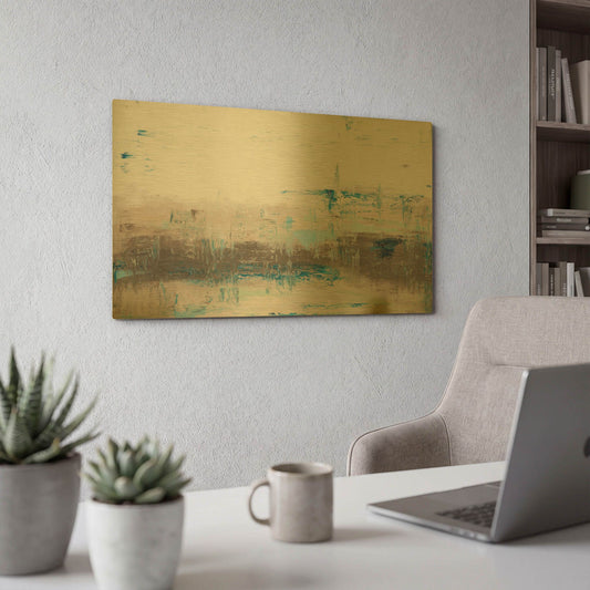 'Clarity 2' By Hilary Winfield Gold Metal Wall Art