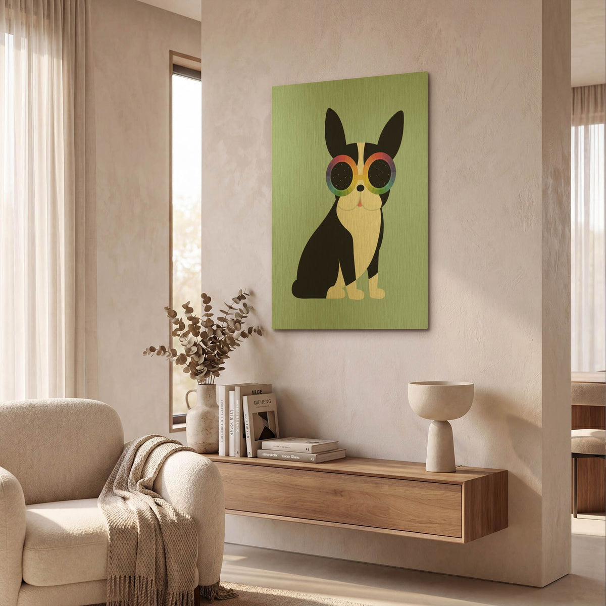 'Work Hard Play Harder' By Andy Westface Gold Metal Wall Art