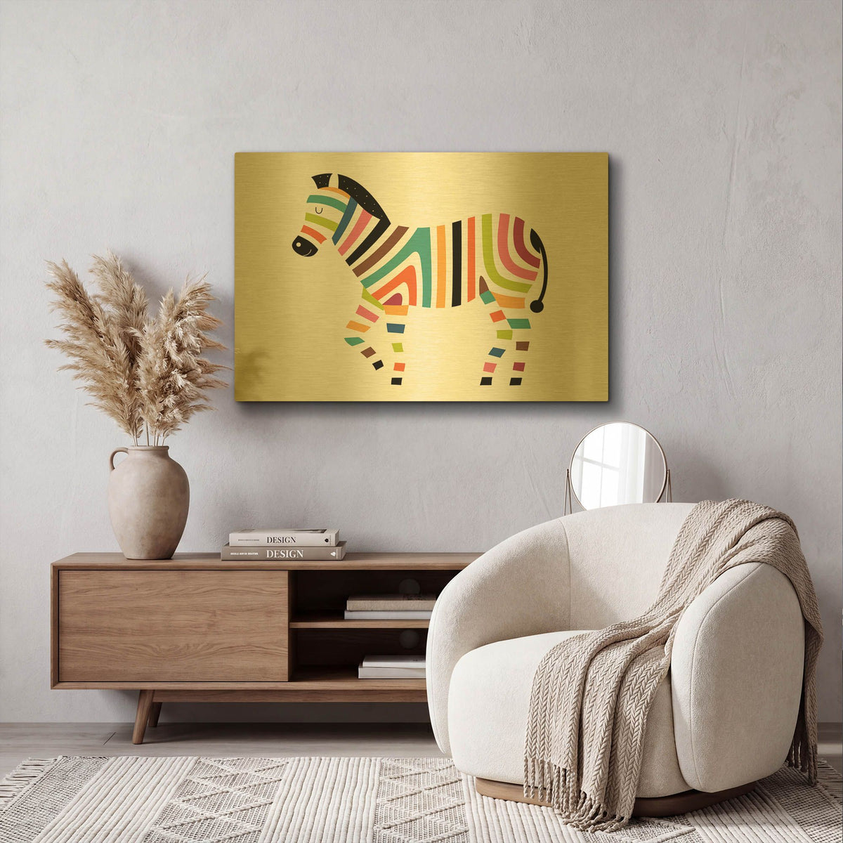 'Magic Code' By Andy Westface Gold Metal Wall Art