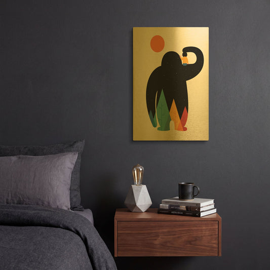 'Papa' By Andy Westface Gold Metal Wall Art