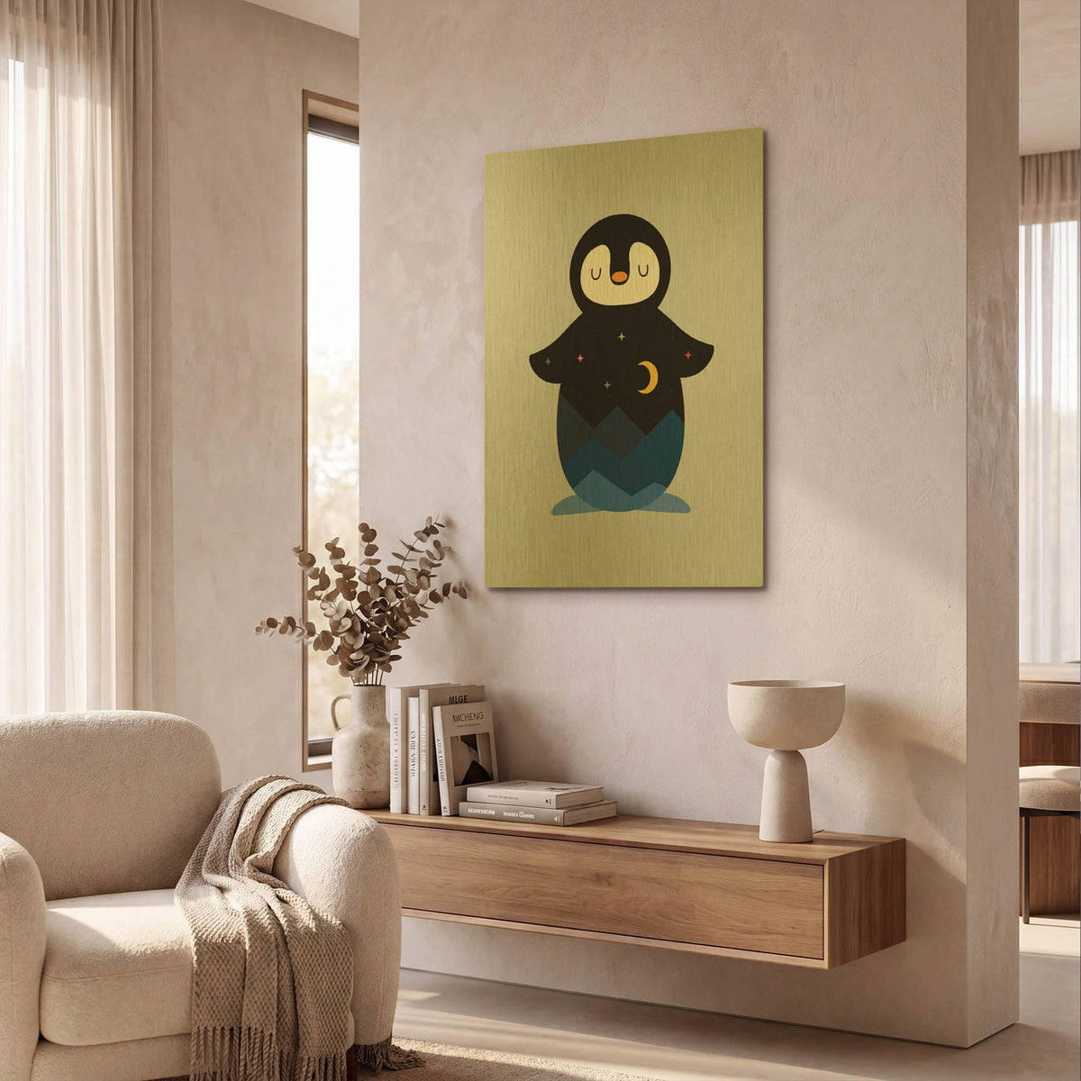 'Star Night' By Andy Westface Gold Metal Wall Art