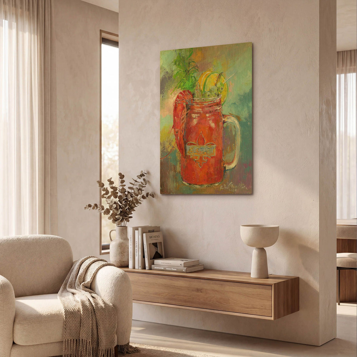 'Big Easy' By Richard Wallich Gold Metal Wall Art