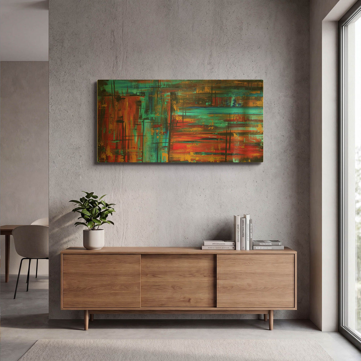 'Into Autumn' By Megan Duncanson Gold Metal Wall Art