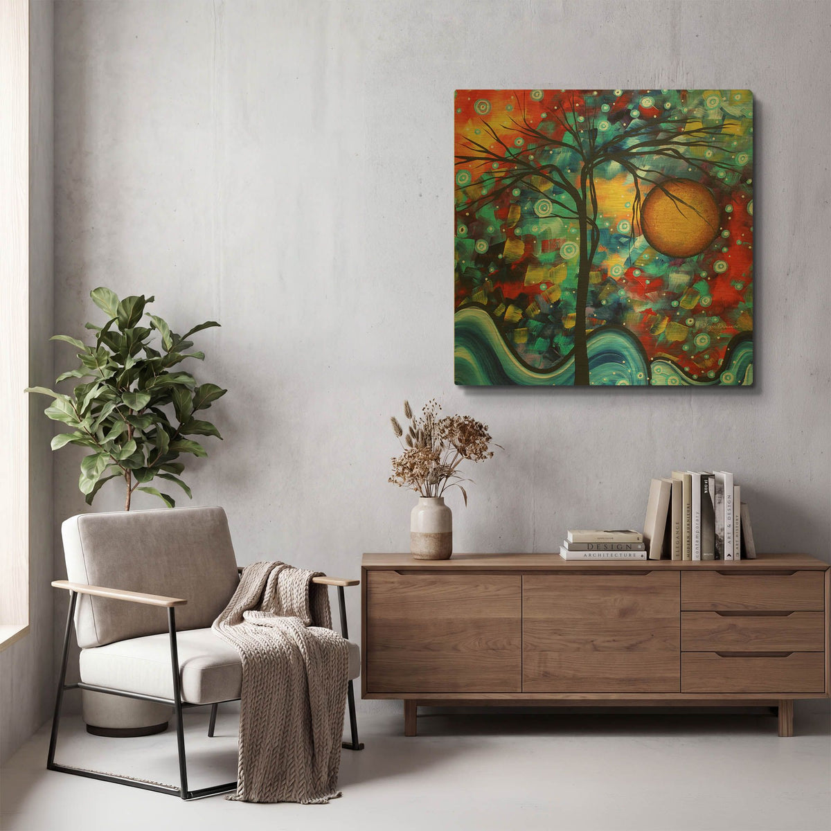 'Sweet Serenity' By Megan Duncanson Gold Metal Wall Art