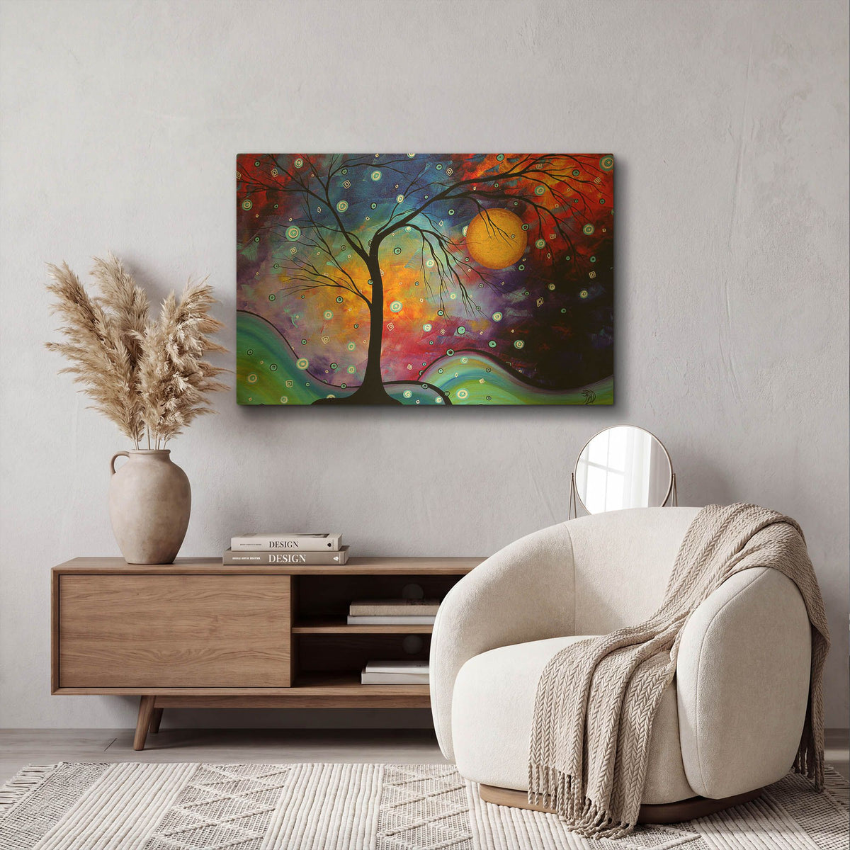 'Winter Sparkle' By Megan Duncanson Gold Metal Wall Art