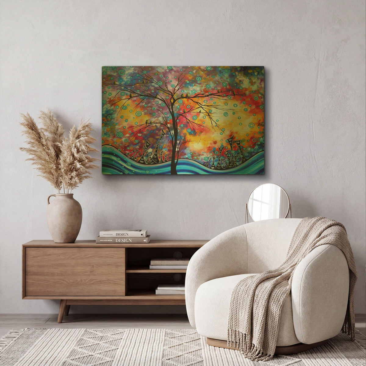 'Worlds Away' By Megan Duncanson Gold Metal Wall Art