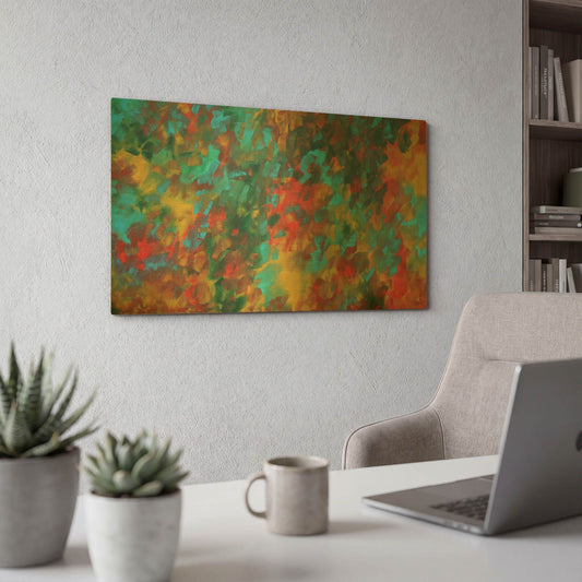 'Autumn Colors' By Megan Duncanson Gold Metal Wall Art