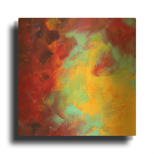 'Colors of Glory I' By Megan Duncanson Gold Metal Wall Art
