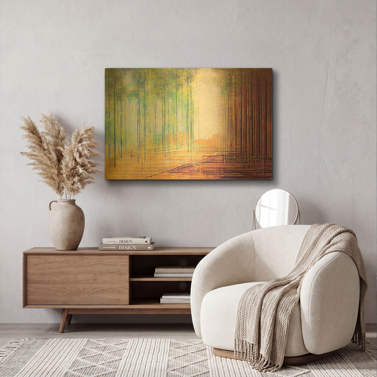'Morning in the Forest' By Marc Todd Gold Metal Wall Art