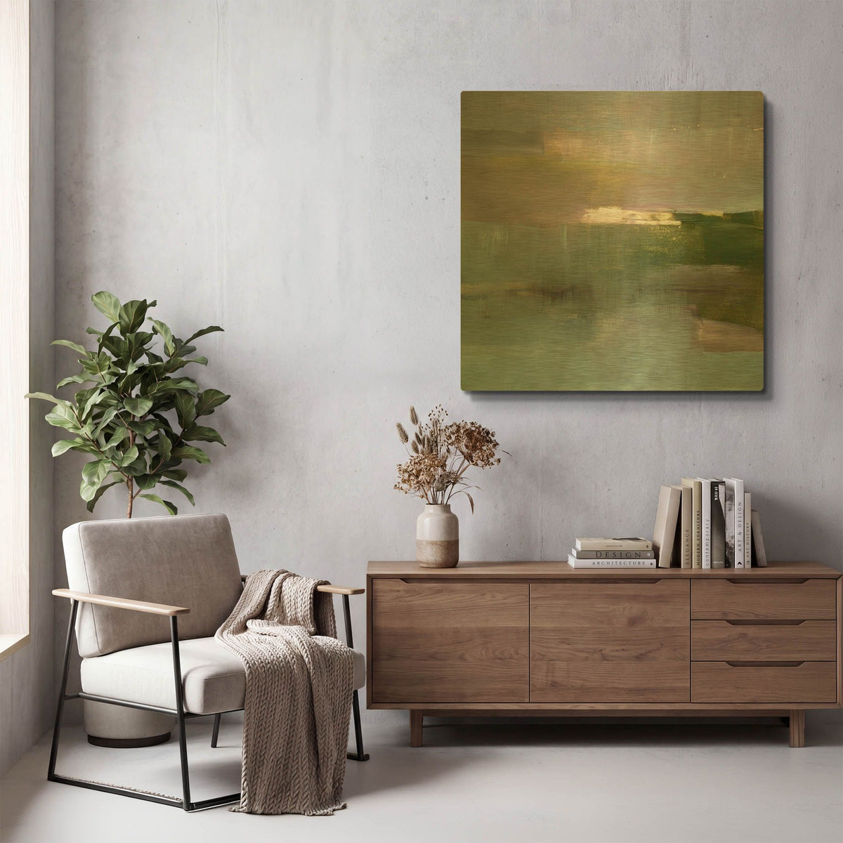 'Spatial Composition 07' By Stephanie Villafane Gold Metal Wall Art