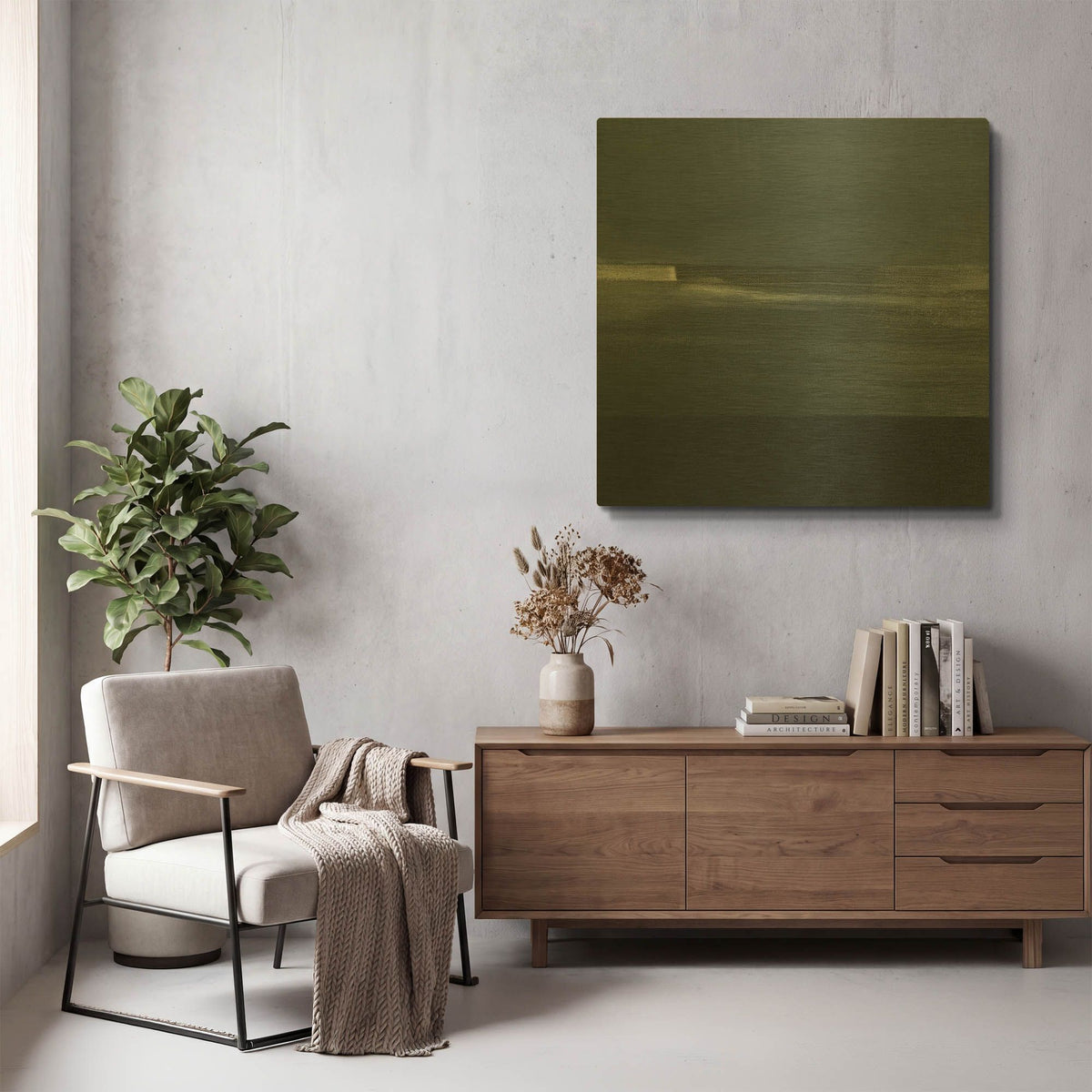 'Spatial Composition 10' By Stephanie Villafane Gold Metal Wall Art