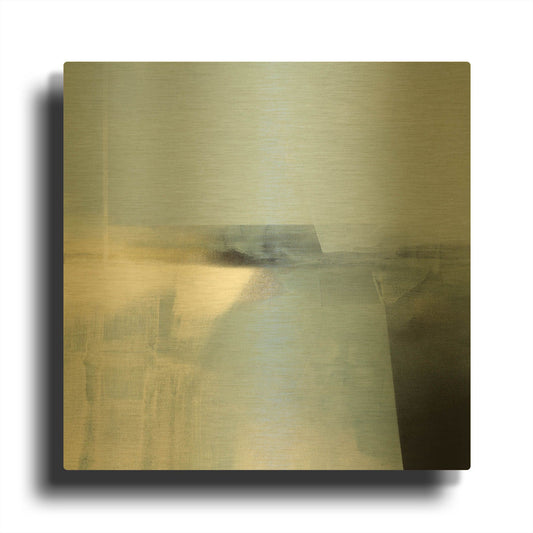 'Spatial Composition 26' By Stephanie Villafane Gold Metal Wall Art