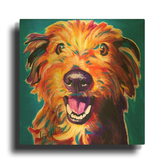'Cutie Pie' By Dawg Painter Gold Metal Wall Art