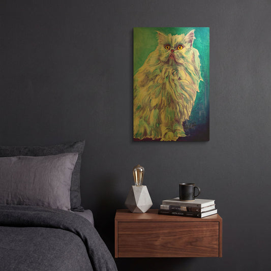 'Cotton' By Dawg Painter Gold Metal Wall Art