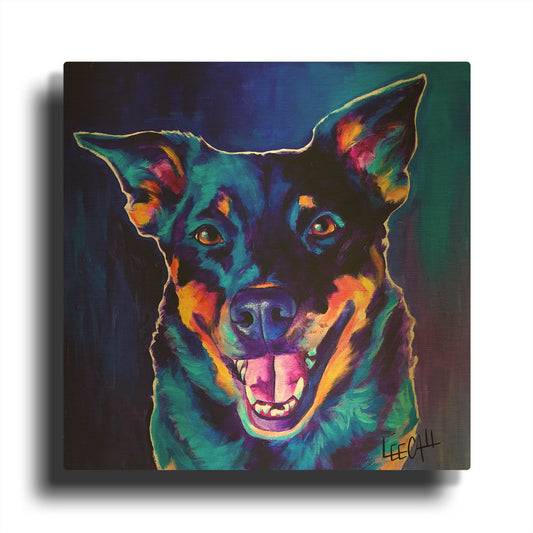 'Rocky' By Dawg Painter Gold Metal Wall Art
