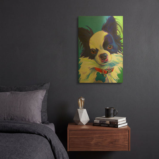 'Chihuahua - Esso Gomez' By Dawg Painter Gold Metal Wall Art