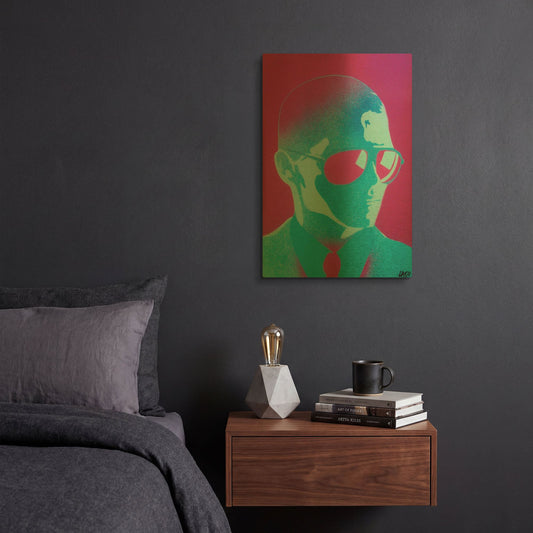 'Shades' By Abstract Graffiti Gold Metal Wall Art