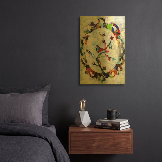 'Regal Bird' By Artpoptart Gold Metal Wall Art