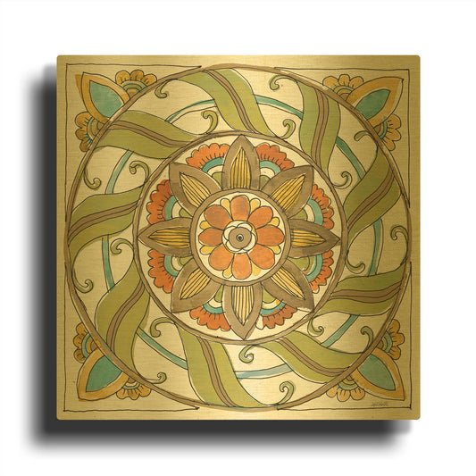 'Tuscan Elegance X' By Anne Tavoletti Gold Metal Wall Art