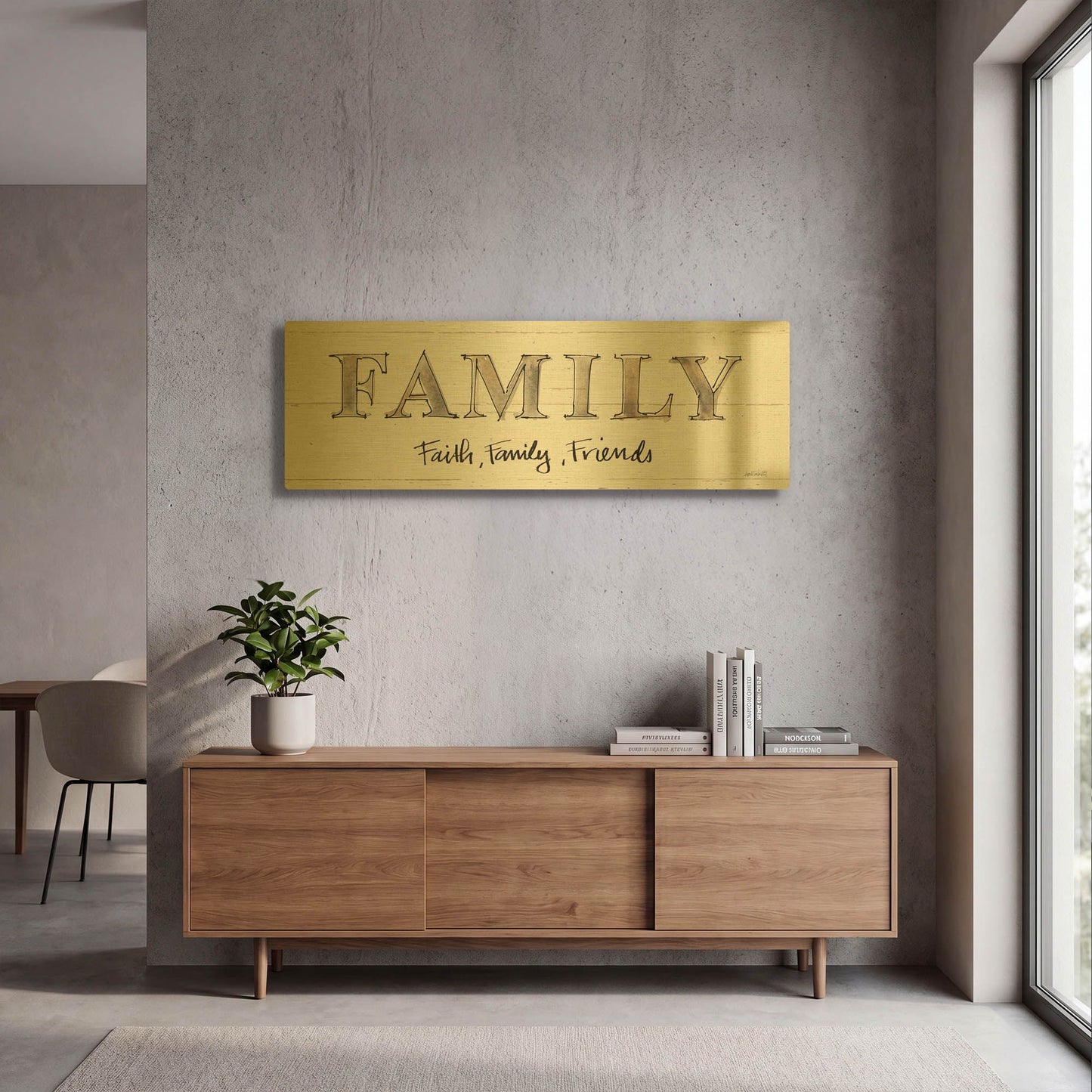 'Farm Memories VII Friends' By Anne Tavoletti Gold Metal Wall Art