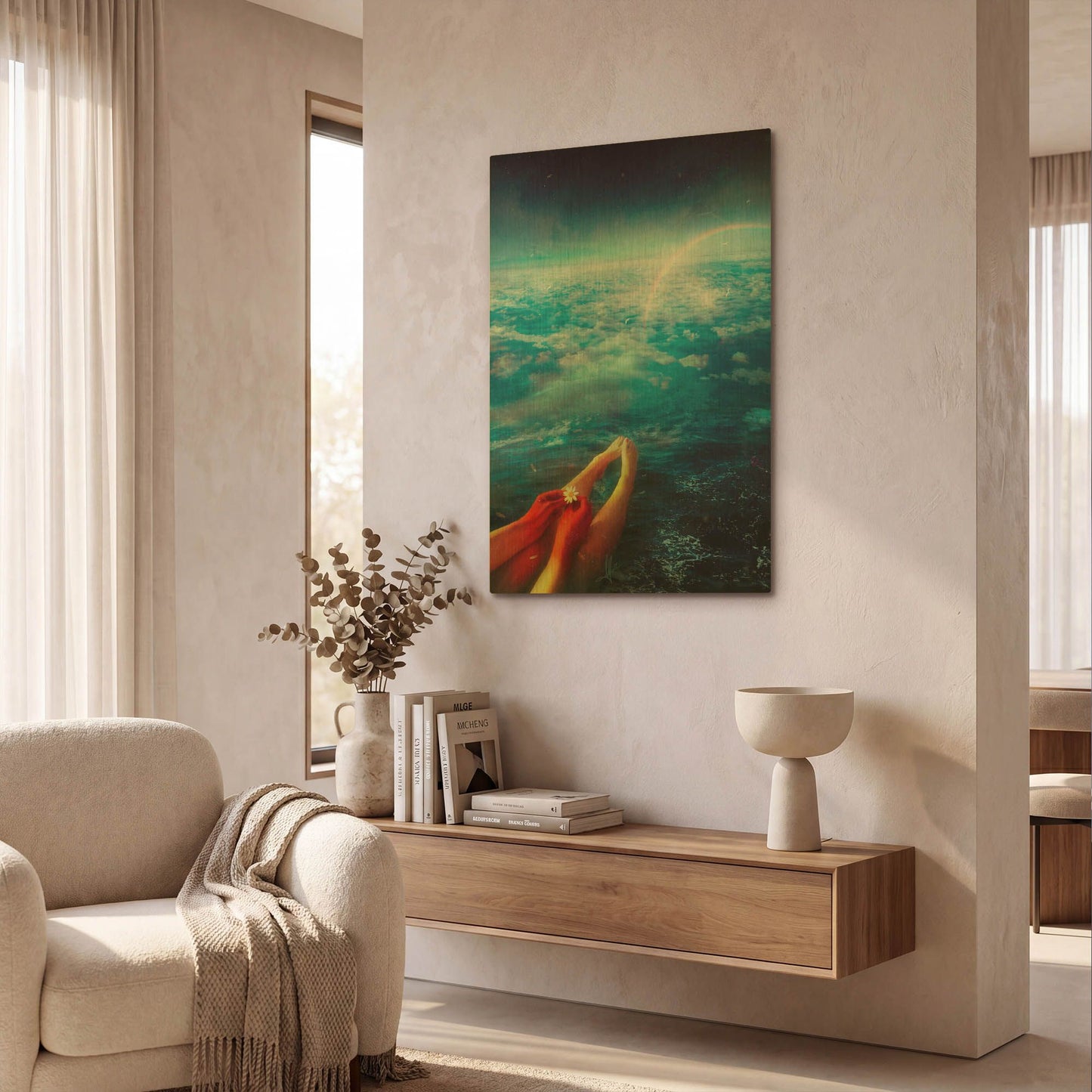 'Again' By Mario Sanchez Nevado Gold Metal Wall Art