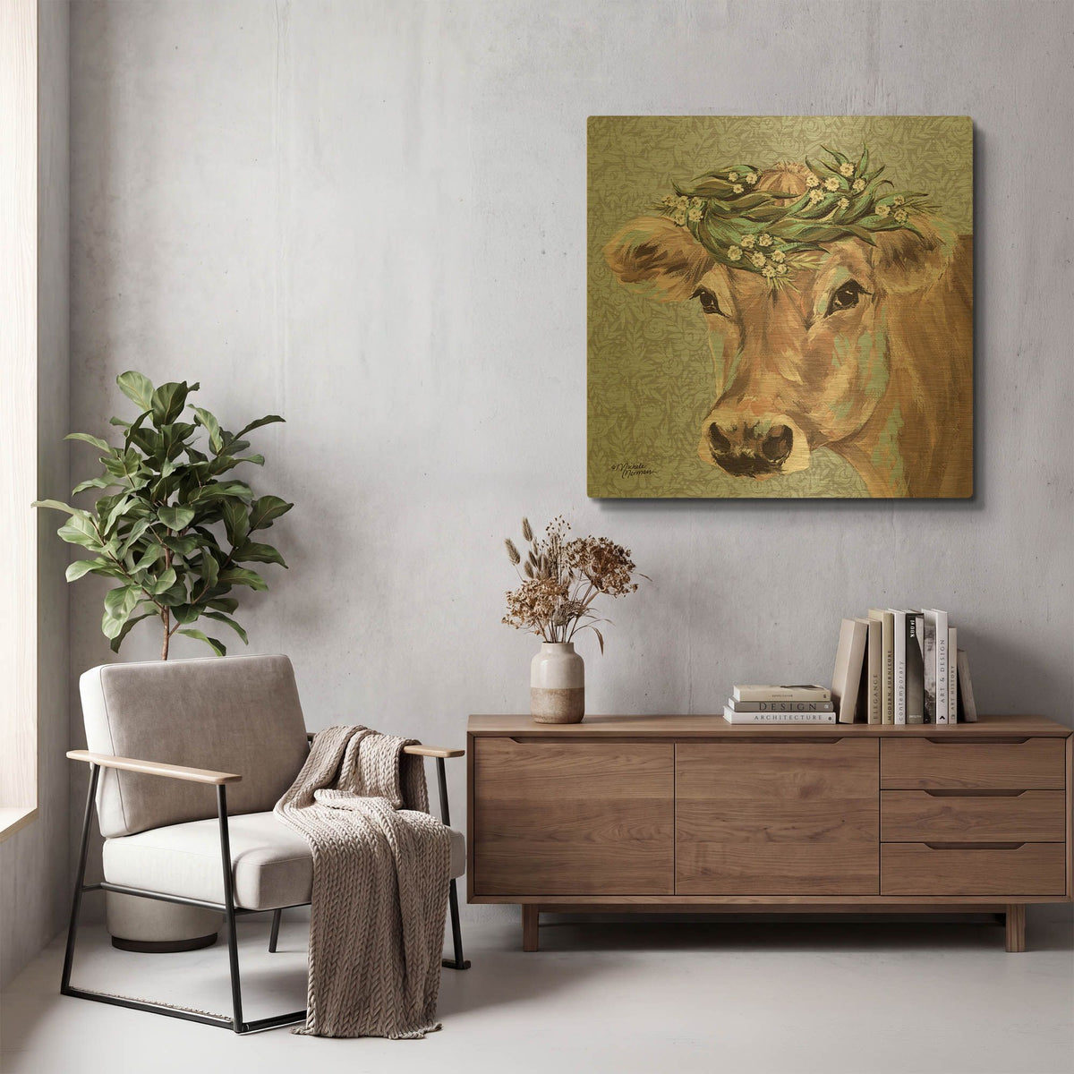 'Josephine' By Michele Norman Gold Metal Wall Art