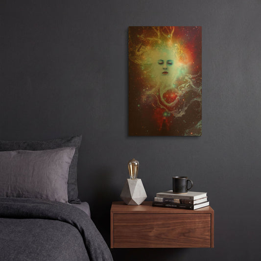 'Conscience' By Mario Sanchez Nevado Gold Metal Wall Art