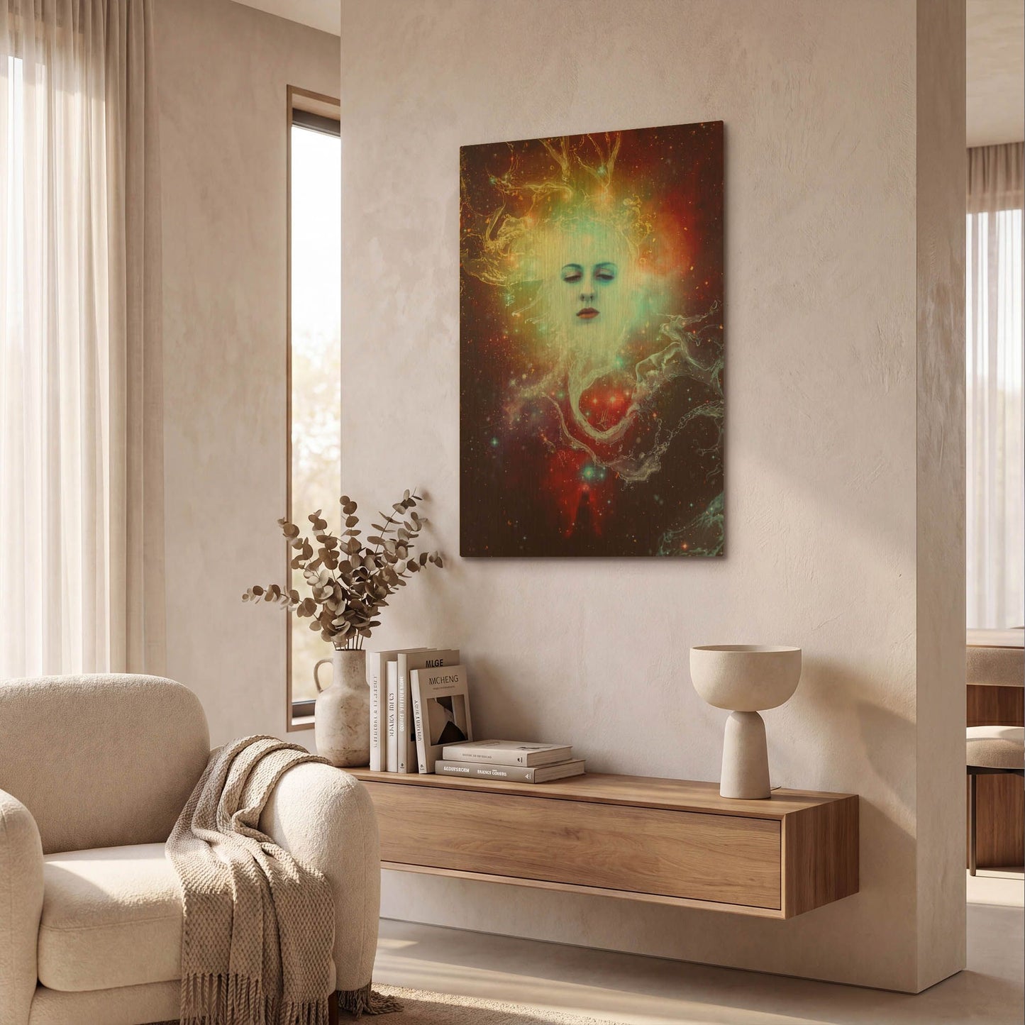 'Conscience' By Mario Sanchez Nevado Gold Metal Wall Art