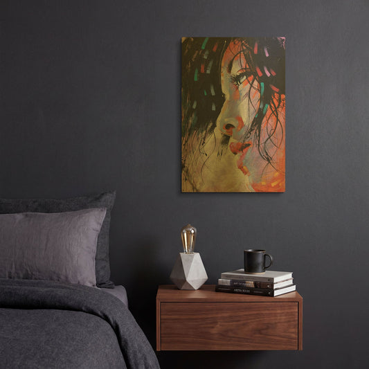 'Nidia' By Colin John Staples Gold Metal Wall Art