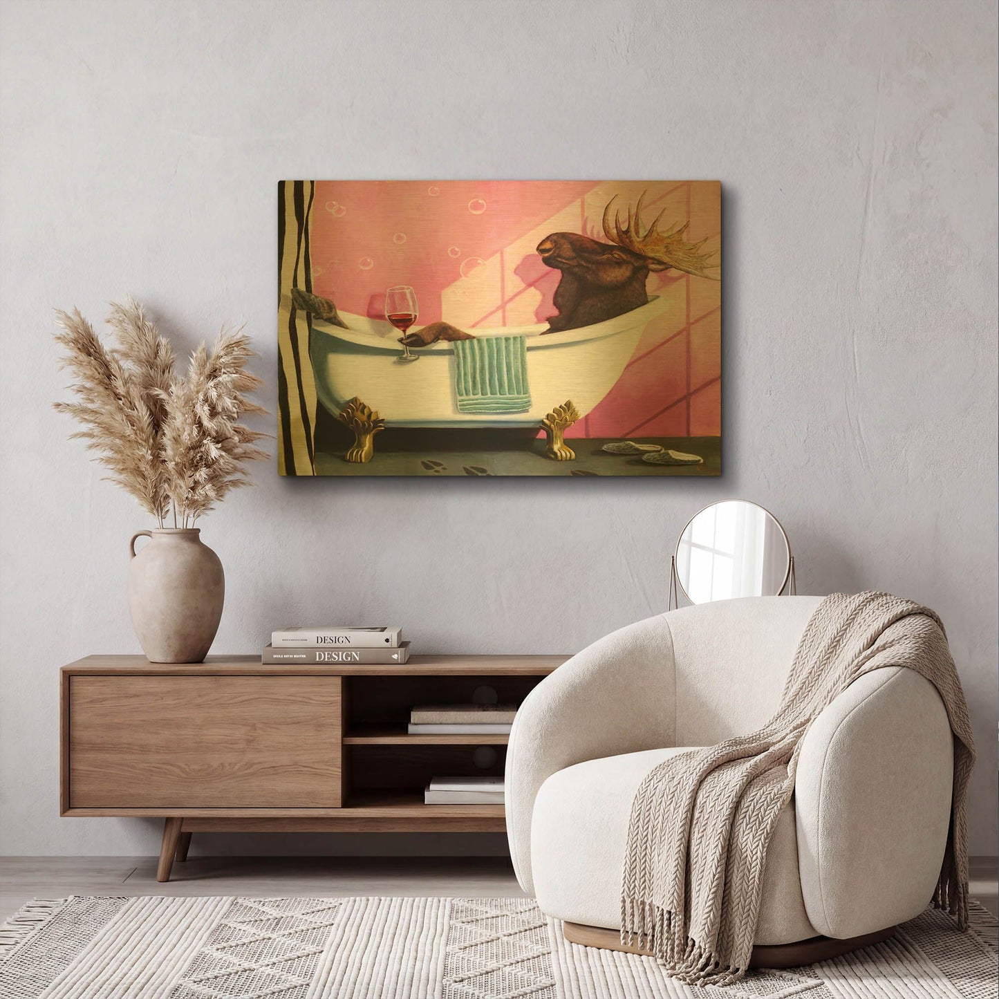 'Retirement' By Lucia Heffernan Gold Metal Wall Art