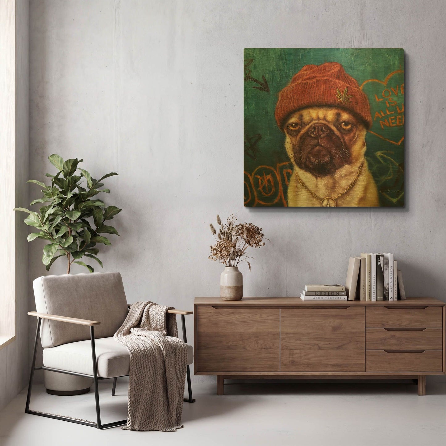 'Insomnia' By Lucia Heffernan Gold Metal Wall Art