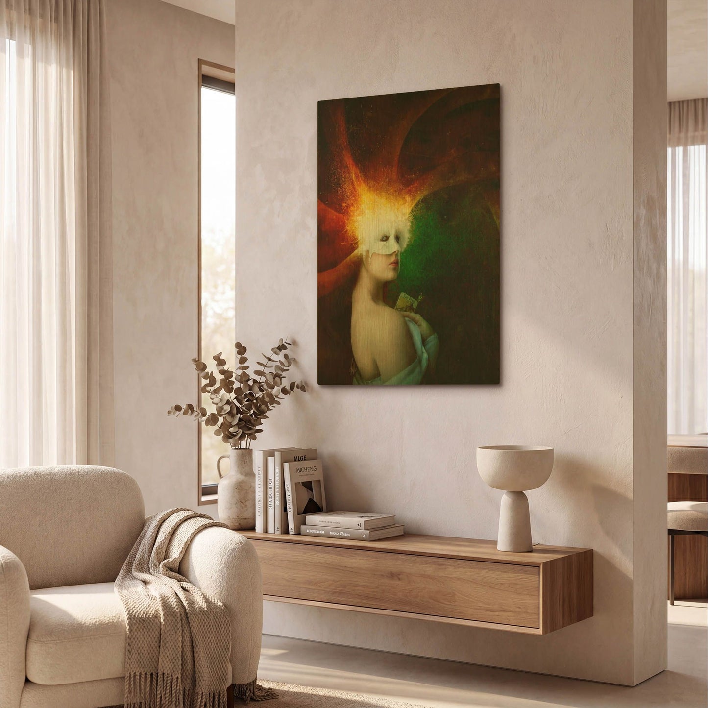 'Eleanor' By Mario Sanchez Nevado Gold Metal Wall Art
