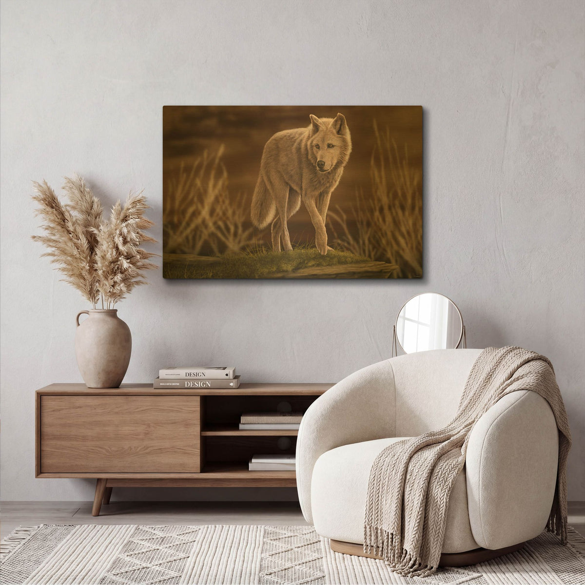 'First Light 2' By Gordon Semmens Gold Metal Wall Art