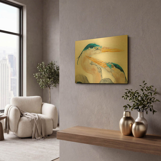 'The Dance' By Diane Fifer Gold Metal Wall Art