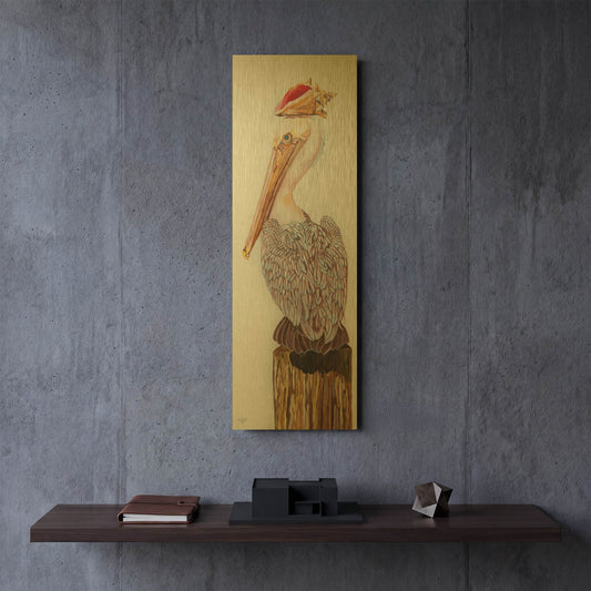 'Balance' By Diane Fifer Gold Metal Wall Art