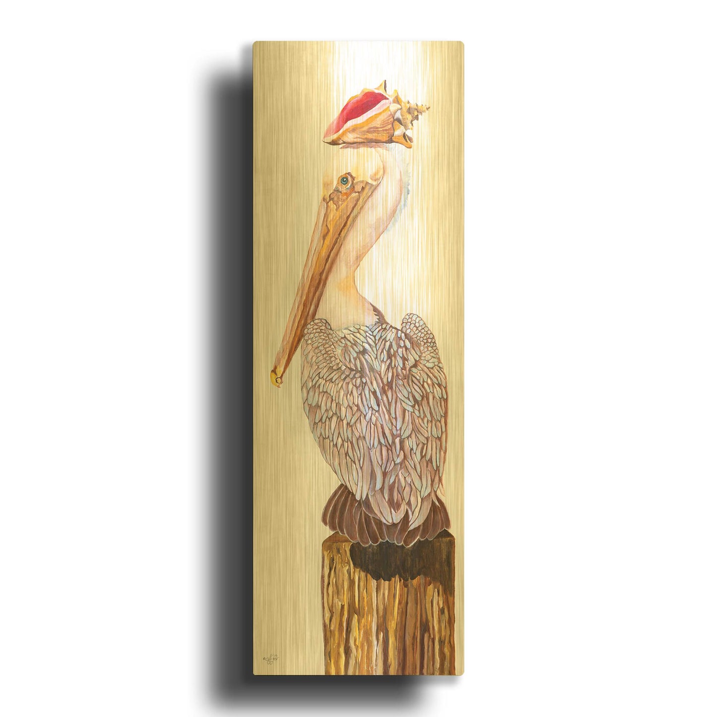 'Balance' By Diane Fifer Gold Metal Wall Art
